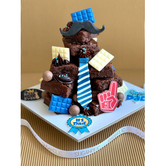 Father's Day Brownie Tower